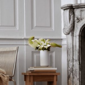 Lyngby vaas 20,5 cm | Wit porselein