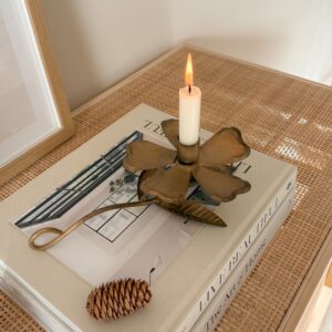 Strömshaga Kaarsenhouder Bloem Messing 23cm