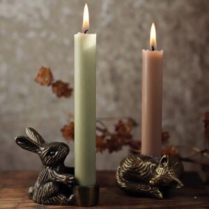 Strömshaga messing kaarshouder slapende vos 5cm hoog