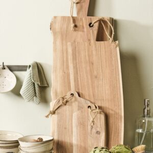 Extra dikke acaciahouten snij- en serveerplank 70cm lang | IB Laursen