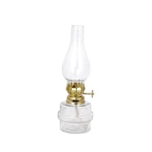 Strömshaga glazen olielamp My Brass met gouden brander 19cm x Ø7cm