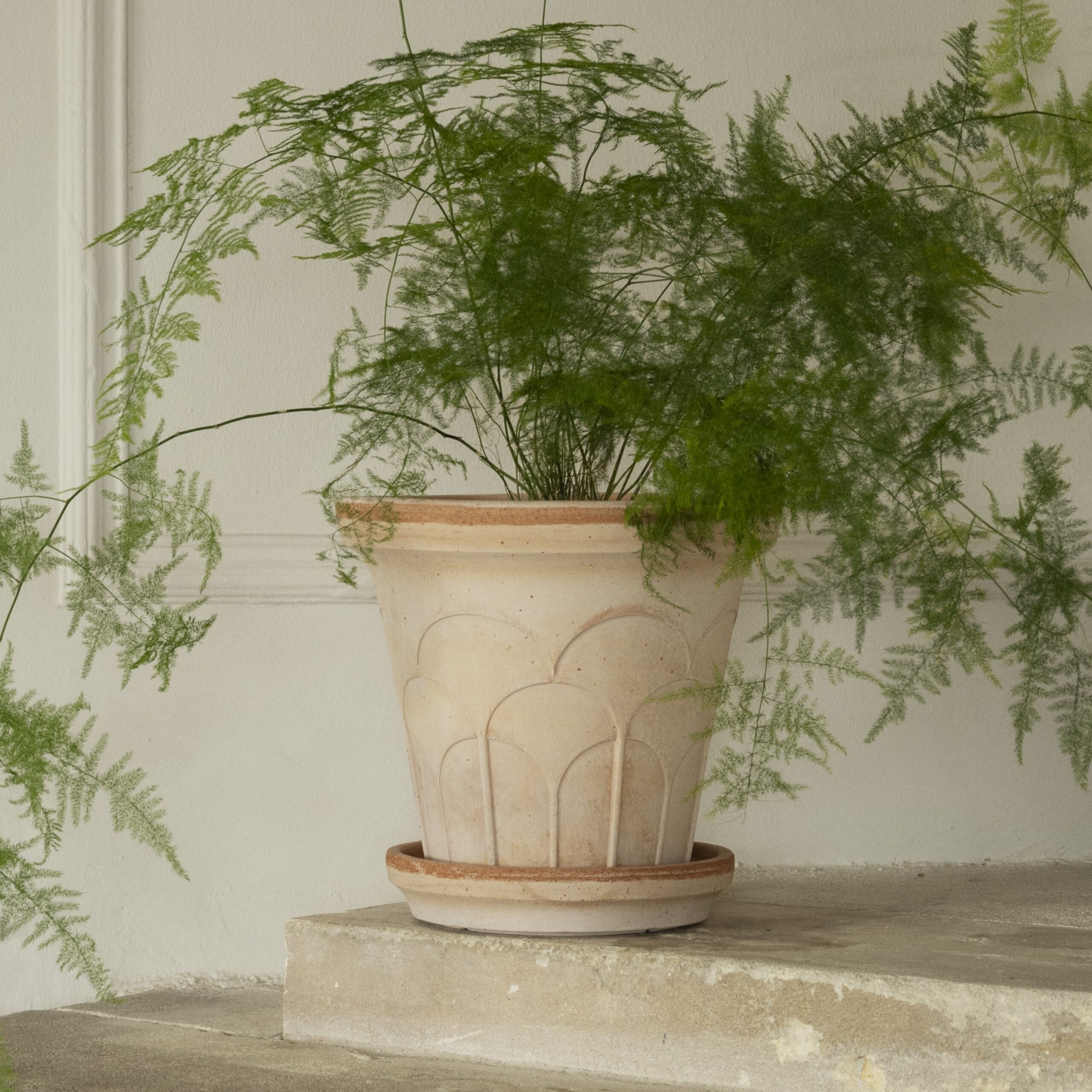 Bergs Potter Plant Pot met Schaal Fleur Ø25 cm – Rosa Terracotta